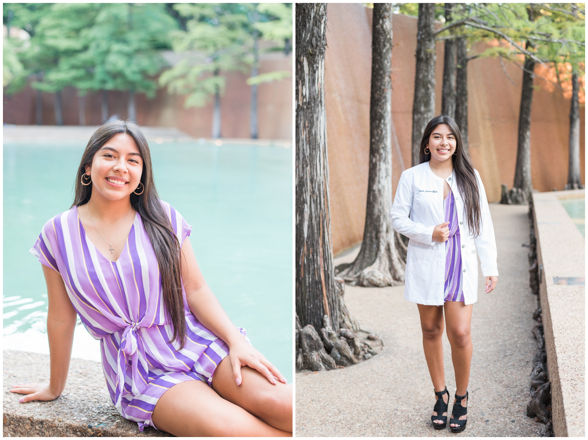 Downtown Fort Worth Senior Session | Downtown Fort Worth | Fort Worth Water Gardens | Fort Worth Senior Photographer | Lauren Grimes Photography