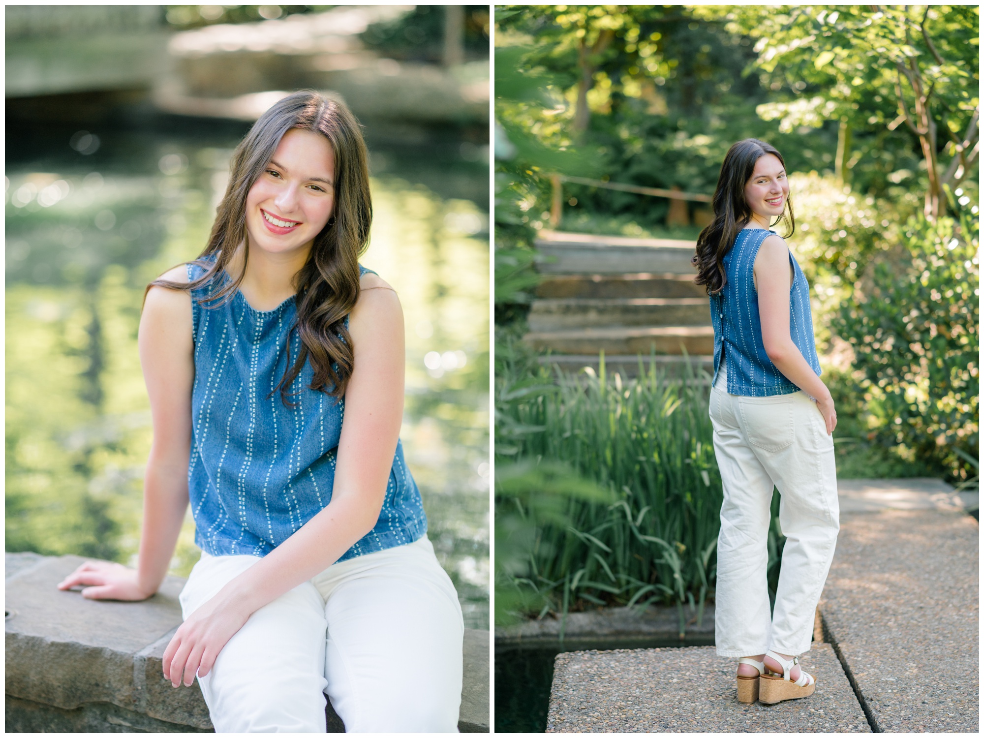 Fort Worth Botanic Gardens Senior Session | Fort Worth Senior Photographer | Fort Worth | Lauren Grimes Photography