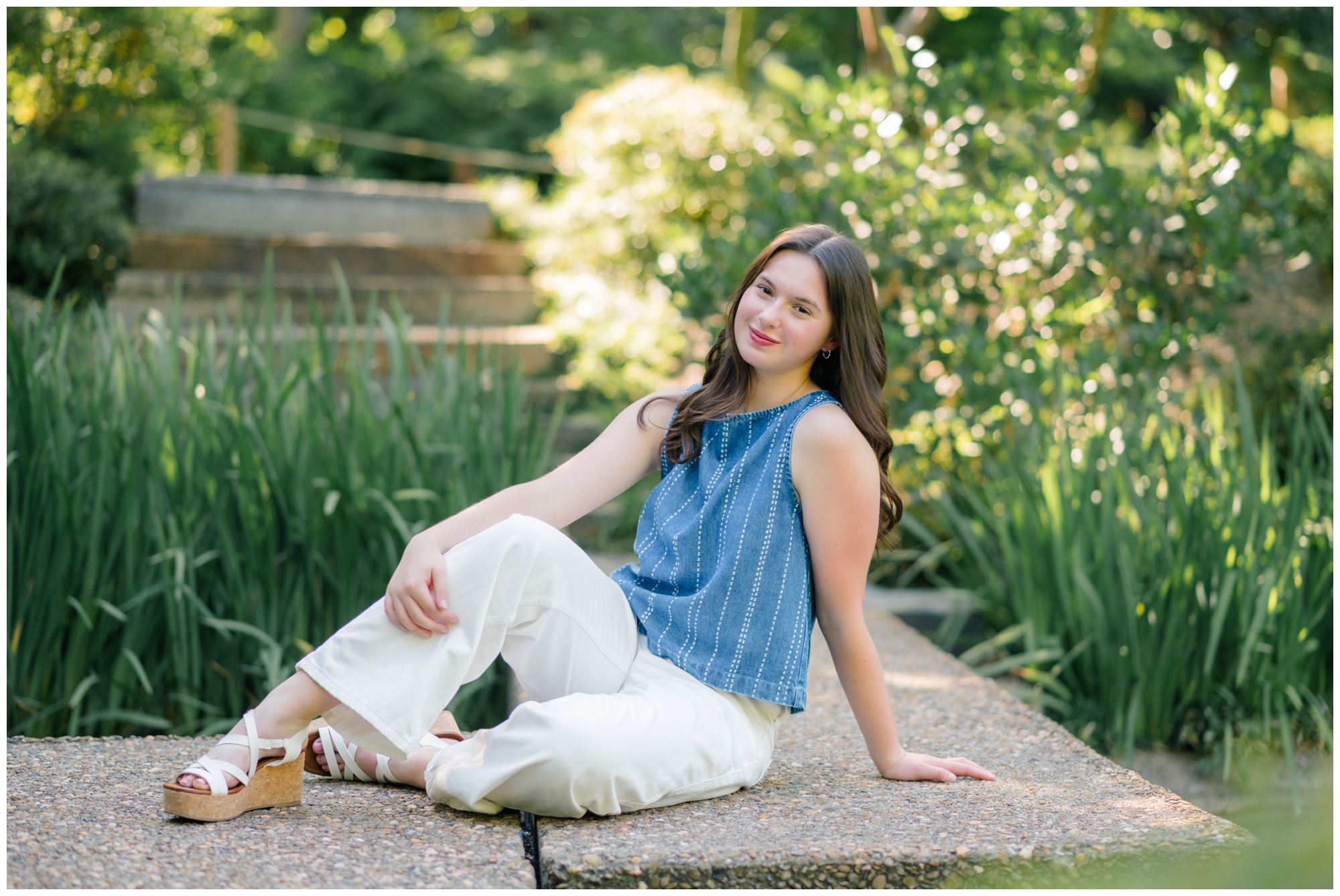 Fort Worth Botanic Gardens Senior Session | Fort Worth Senior Photographer | Fort Worth | Lauren Grimes Photography